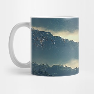 Mountains Covered In Fog Mug